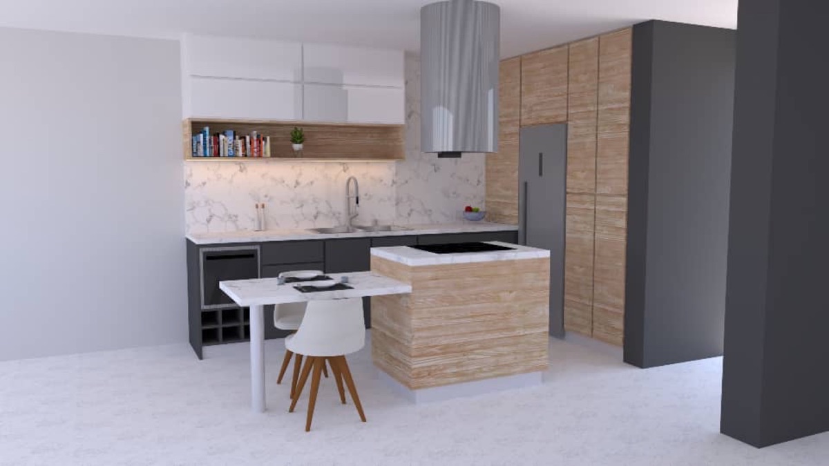 Cocina a medida con isla