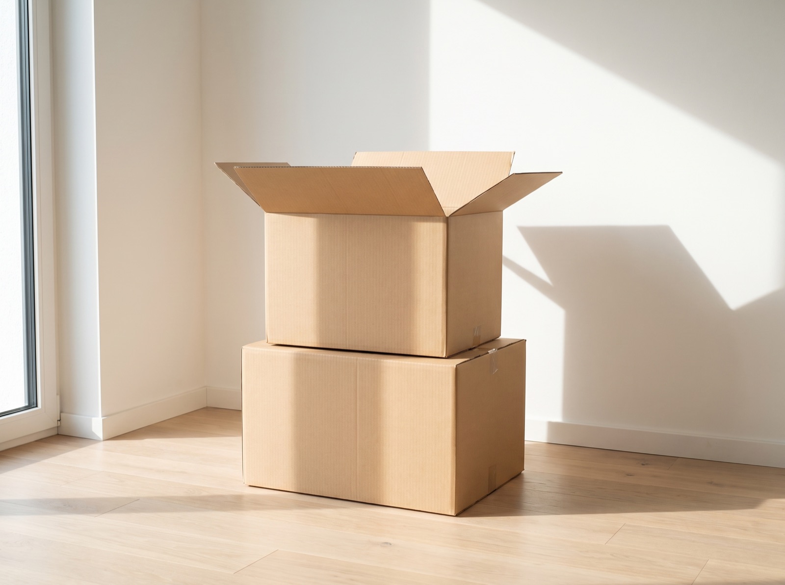 Cajas de cartón corrugado de Encaja en un apartamento