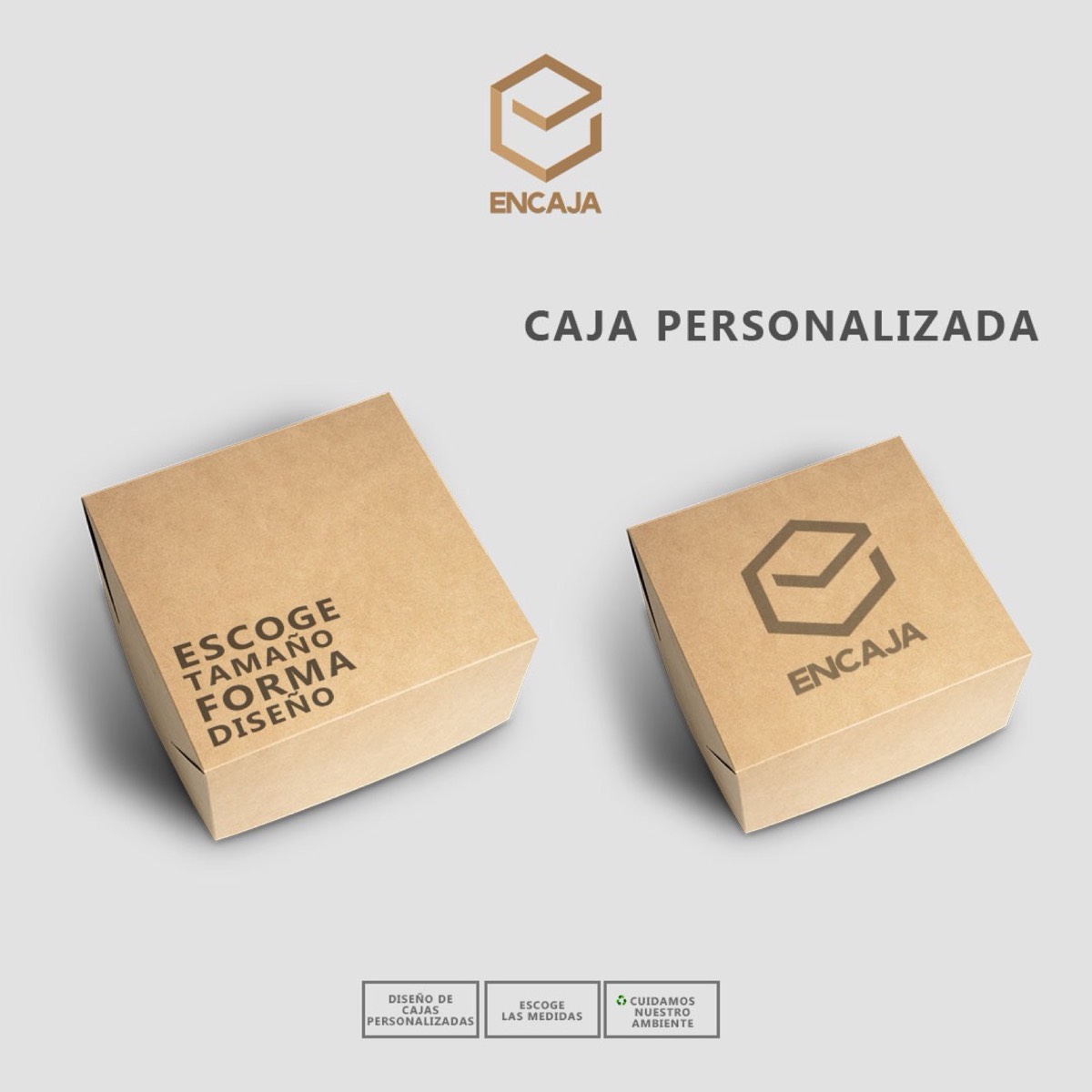 Cajas kraft personalizadas con logo